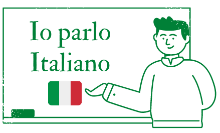 io parlo italiano . modern italian